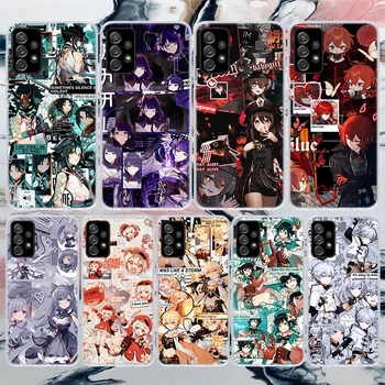 Genshin Poveikio Žaidimas Anime Minkštas Telefono dėklas Samsung Galaxy A52 A53 A12 A13 A22 A23 A32 A33 A72 A73 5G A02S A03S A50S Modelis C