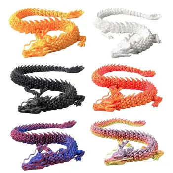 3D Atspausdintas Sujungtas Drakonas-Atleidimas Anti-Nerimas Dragon Vaikas,Sukiojamomis Sąnarių Dragon Modelis Figūrėlės Sujungtas Stalo Dekoras