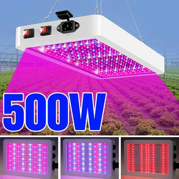 BiaRiTi Augalų Šviesos diodų (LED Full spectrum Fito Augti Lempa 300W 500W Patalpų Gėlių Auginimo Palapines, LED Hydroponics Daigų Fito Žibintai