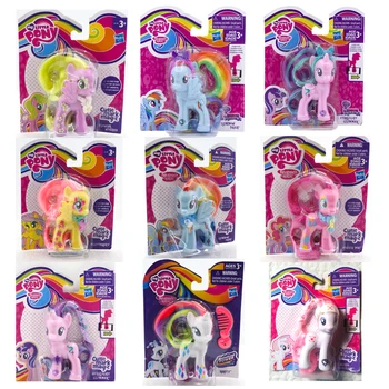 Hasbro My Little Pony Mobilusis Žaidimas Lėlės Žvaigždės Glimmer Gėlių Nori Pažymėti Magija Kabinti Kortelės Modelis Mano Mažasis Ponis