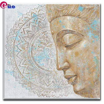 Diamond Mozaikos Pilnas Komplektas Mandala Budos Įkvėptas Tapybos Zen Meditacija Namų Puošybai 5d 