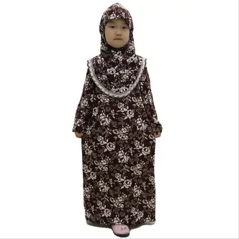 Turkijos ir Egipto Dubajuje Merginos Abaja Musulmonų Suknelė Vaikams turkijos Suknelės Hijab Kaftan Malda Drabužius Caftan Marocain Pakistanas