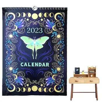 Mėnulio Kalendorius 2023 2023 Savaitės Planuotojas Su Gyvūnų Star Žolės Paslaptingas Gyvūnų Kalendoriai Varantys Etapo Astrologija, Menas, Dekoras