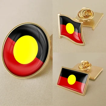 Australijos Aborigenų Vėliava, Herbas Sagė Emblemos Atvartas Smeigtukai