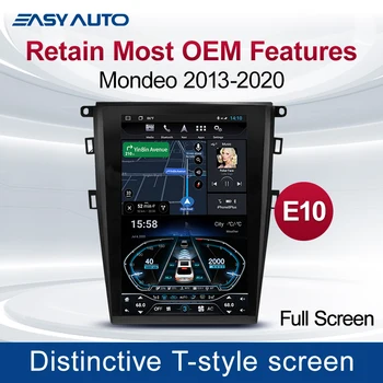 Padalinio Vadovas Ford Mondeo Sintezės MK5 2013-2020 m. Android Radijo Tesla Stiliaus Touchscreen Multimedia Stereo Carplay Originalus Funkcija