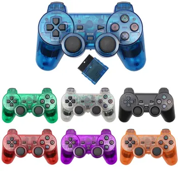 Belaidis Valdiklis Skirtas Sony Playstation 2 Gamepad Dviguba Vibracija Šokas, PS2/PS1 Joypad Kreiptuką Controle USB PC Žaidimų Konsolės