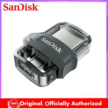 Sandisk PenDrive usb3.0Extreme didelės spartos 150M/S Dual OTG USB Flash Drive 64GB 128 GB 16GB 32GB Pendrive, skirta 