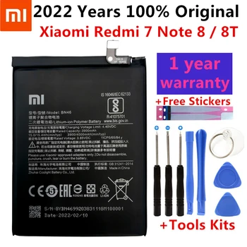 100% Originalus Pakeitimo 4000mAh BN46 Baterija Xiaomi Redmi 7 Note8 8 Pastaba 8T, Telefono Baterija Bateria Batterie AKKU Nemokamai Įrankiai